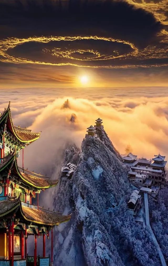 A scenic view of Mianyang Laojunshan Xiaodong Yizhi