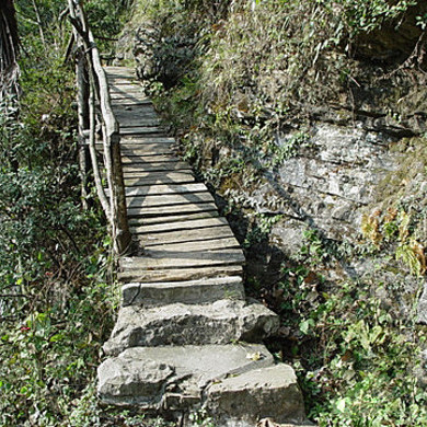 A scenic view of Mianyang Laojunshan Xiaodong Yizhi