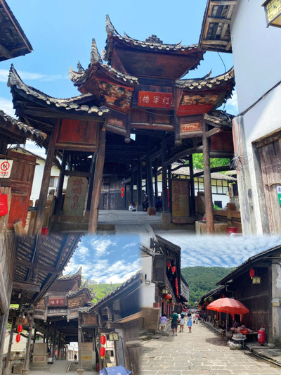 A scenic view of Mianyang Qinglinkou Gujianzhuqun