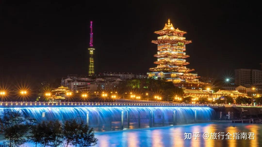 A scenic view of Mianyang Qinglinkou Gujianzhuqun