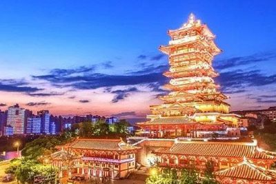 A scenic view of Mianyang Yanting Wenxingmiao