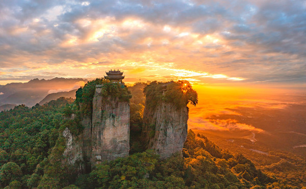 A scenic view of Mianyang Yunyansi