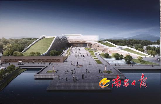 A scenic view of Nanchang Zijincheng Tiehe Gumuqun