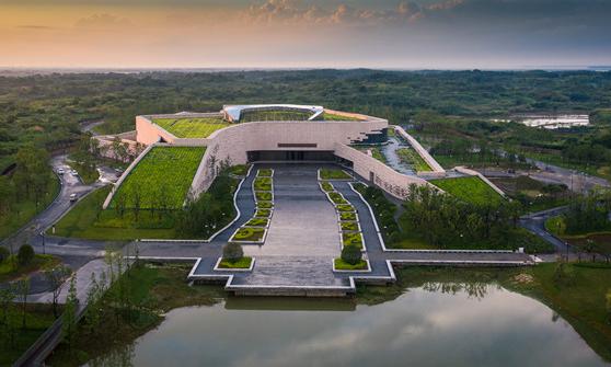 A scenic view of Nanchang Zijincheng Tiehe Gumuqun