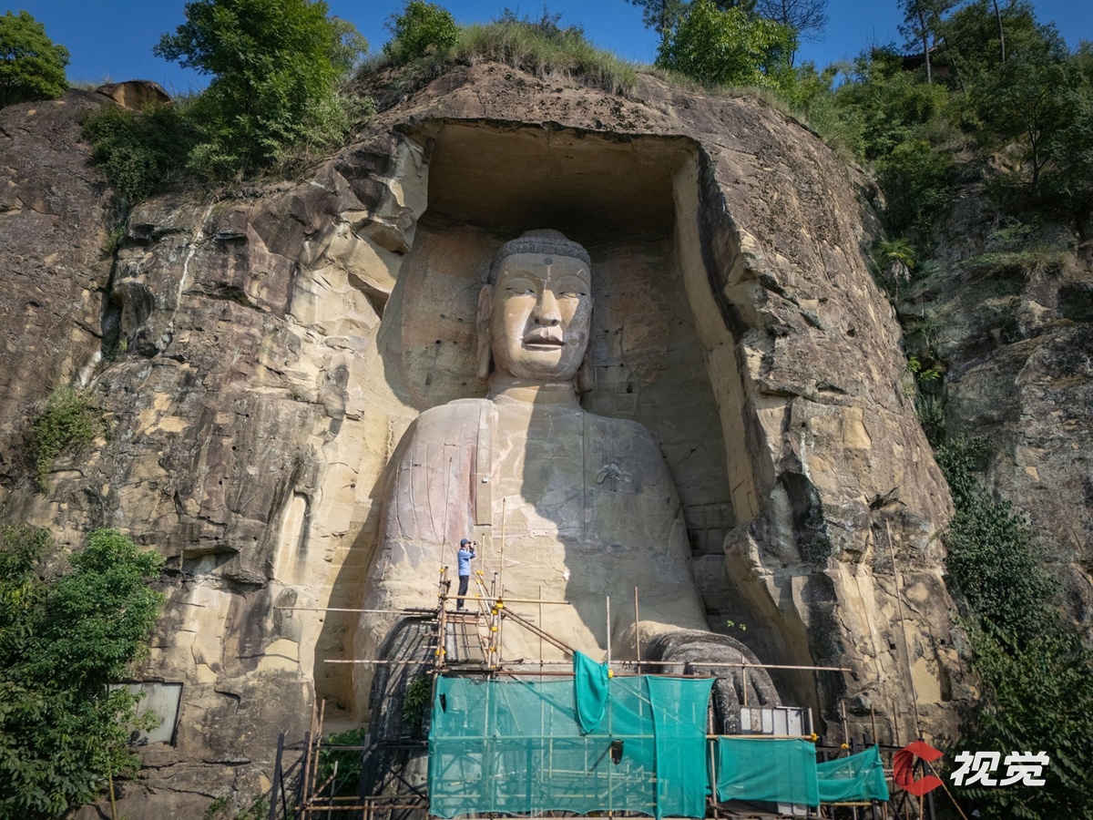 A scenic view of Nanchong Daxiangshan Moya Zaoxiang