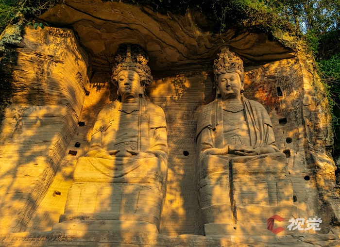 A scenic view of Nanchong Nanbu Guanyinan Dadian