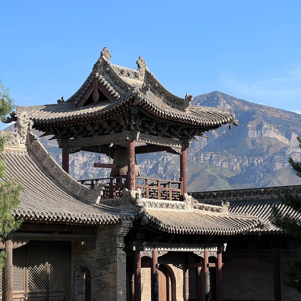 A scenic view of Nanchong Nanbu Yonganmiao Dadian