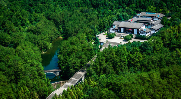 A scenic view of Nanchong Zhude Guju