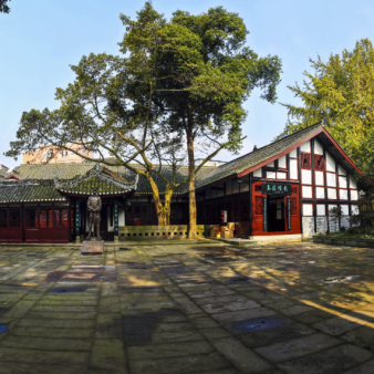 A scenic view of Nanchong Zhude Guju