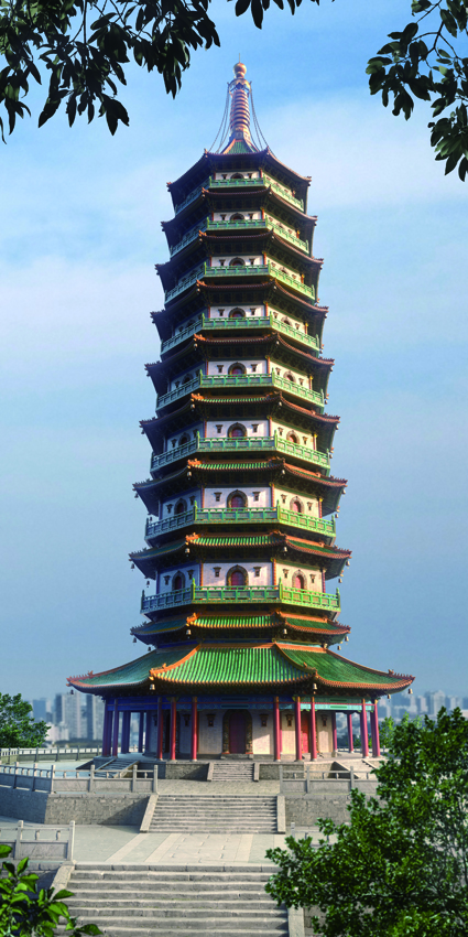 A scenic view of Nanjing Dabaoensi Yizhi