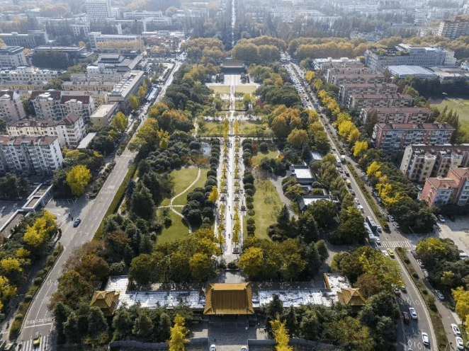 A scenic view of Nanjing Minggugong Yizhi