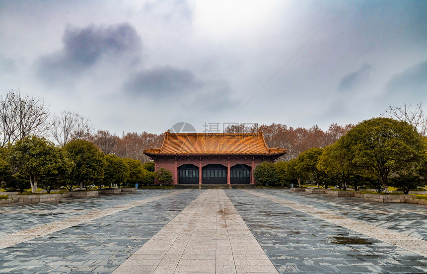 A scenic view of Nanjing Minggugong Yizhi