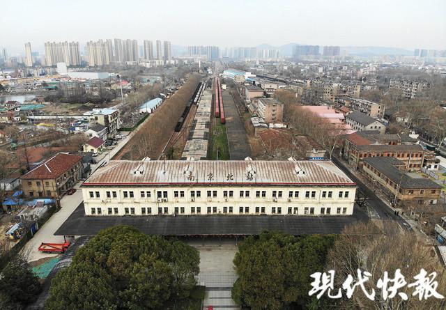 A scenic view of Nanjing Pukou Huochezhan Jiuzhi