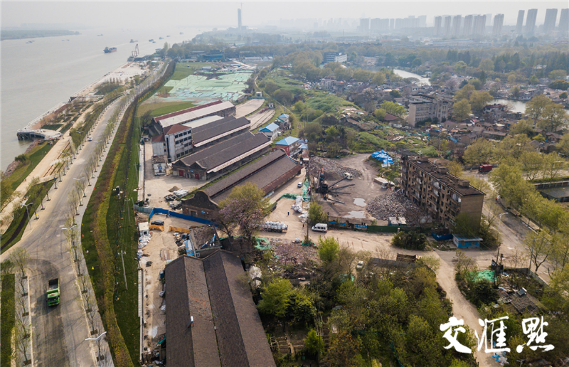 A scenic view of Nanjing Pukou Huochezhan Jiuzhi