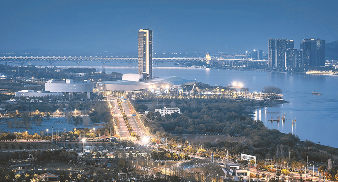 A scenic view of Nanjing Putangqiao