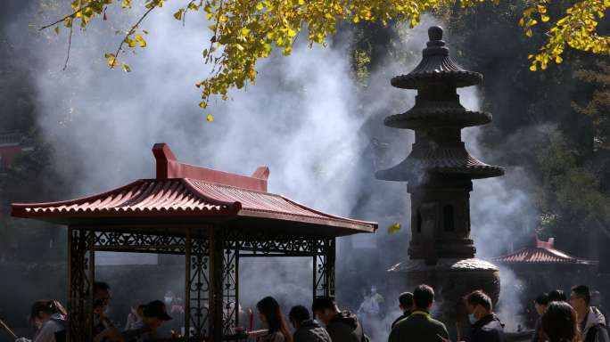 A scenic view of Nanjing Qixiasi Shelita