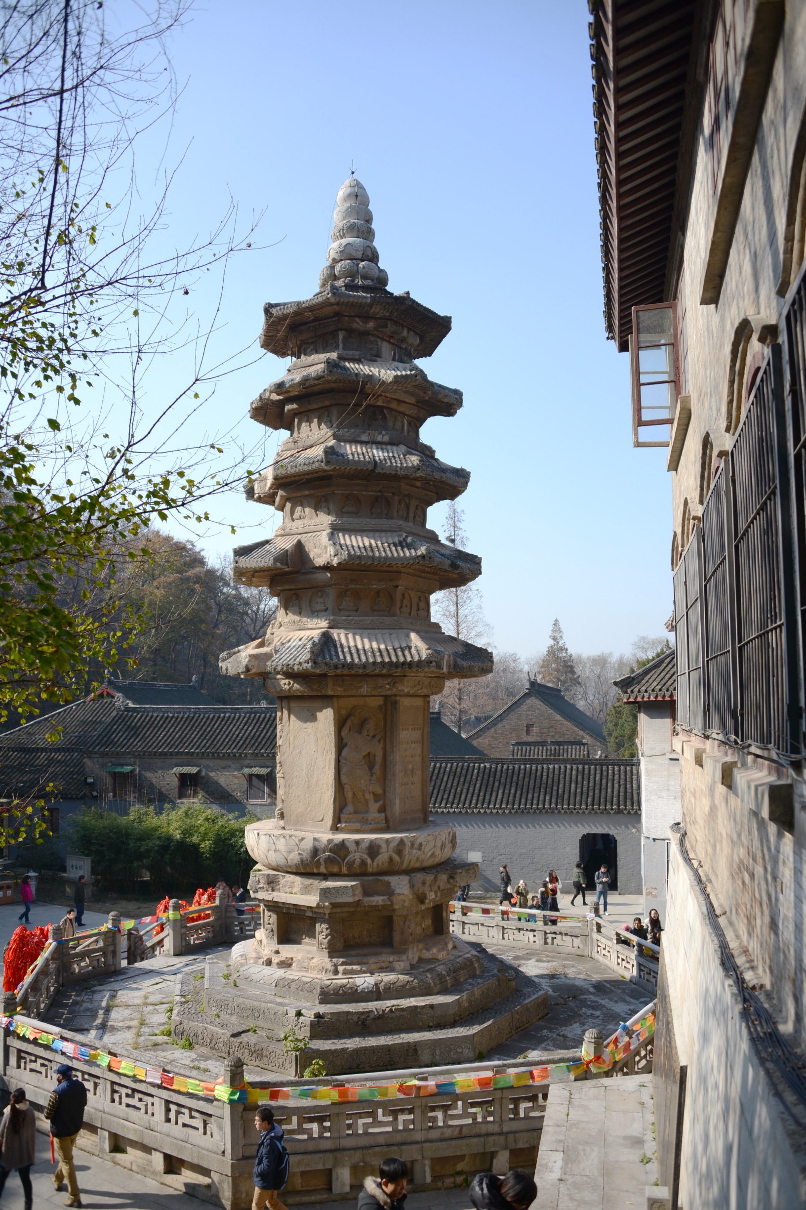 A scenic view of Nanjing Qixiasi Shelita