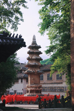 A scenic view of Nanjing Qixiasi Shelita