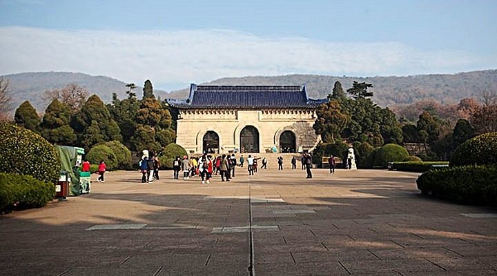 A scenic view of Nanjing Sunzhongshan Linshi Dazongtongfu Ji Nanjing Guominzhengfu Jianzhu Yicun