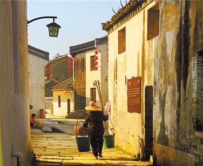 A scenic view of Nanjing Yangliucun Gu Jianzhuqun