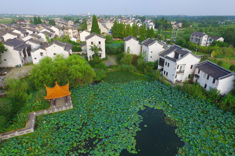 A scenic view of Nanjing Yangliucun Gu Jianzhuqun
