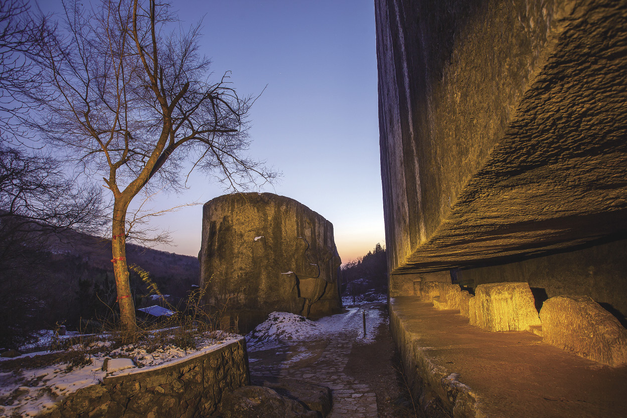 A scenic view of Nanjing Yangshan Beicai