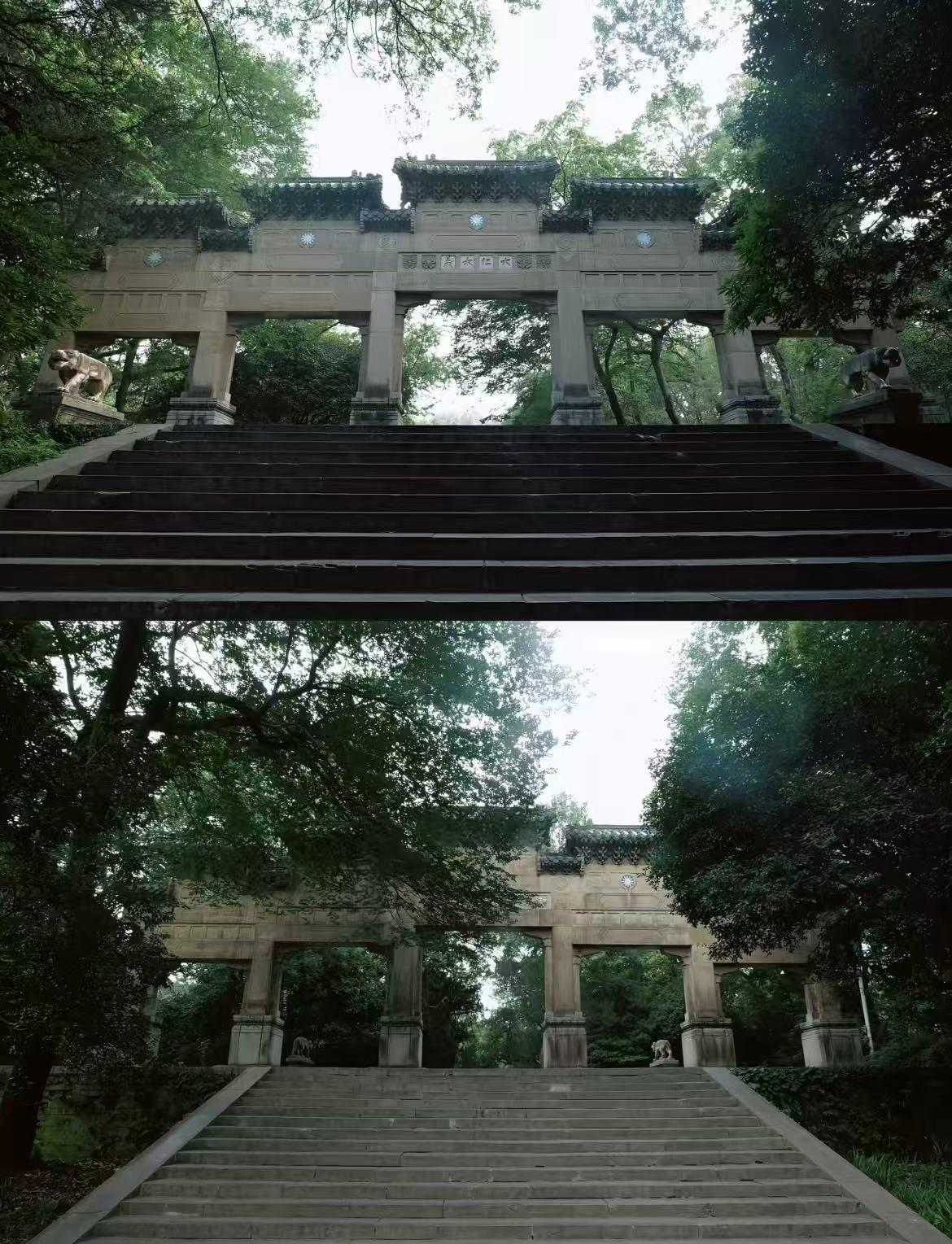 A scenic view of Nanjing Zhongshanling