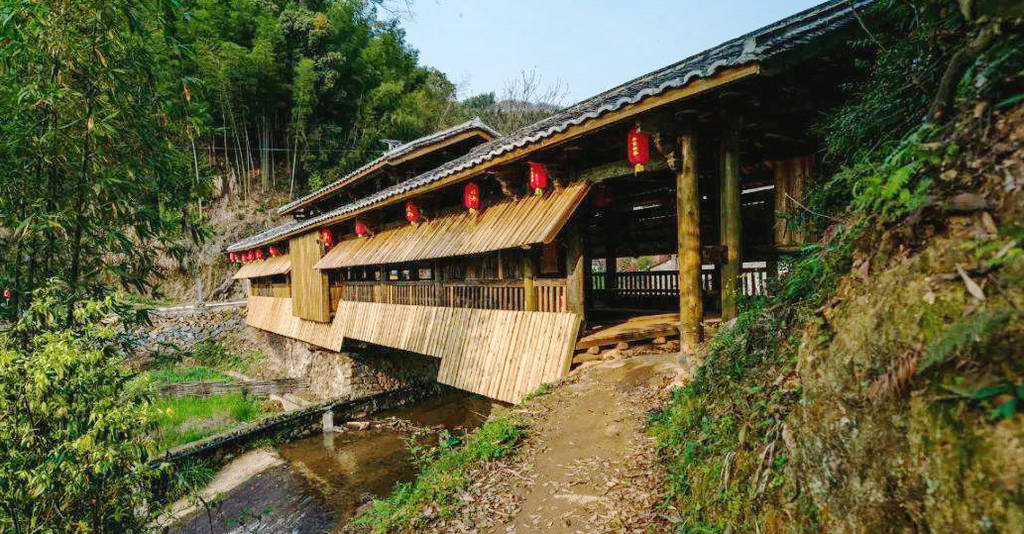 A scenic view of Nanping Jianou Zhiqingqiao