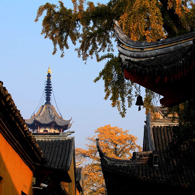 A scenic view of Nantong Tianningsi