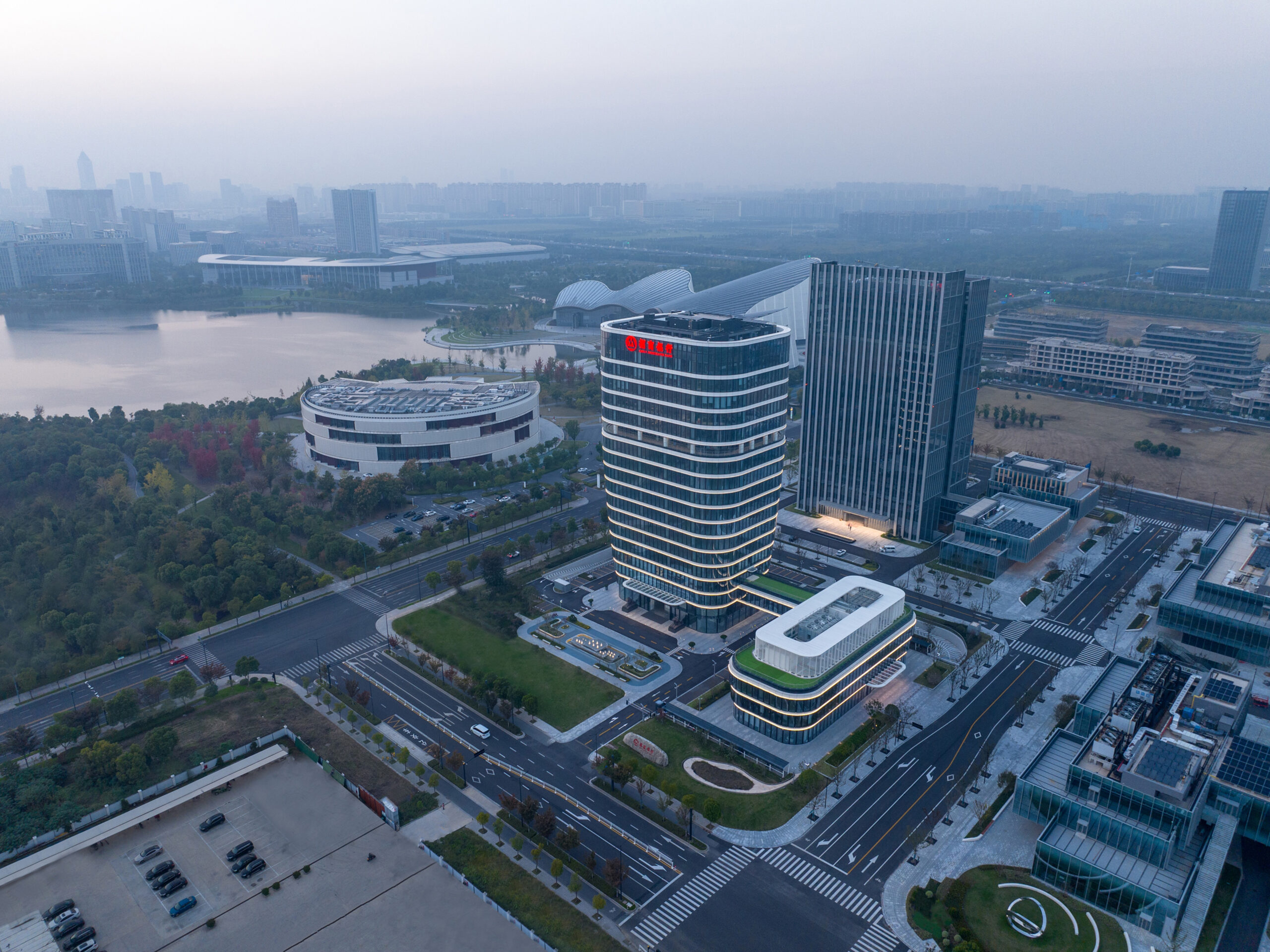 A scenic view of Nantong Tongchong Haitai Zongshanghui Dalou