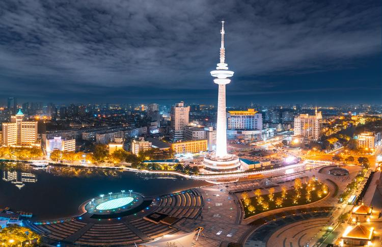 A scenic view of Nantong Tongchong Haitai Zongshanghui Dalou