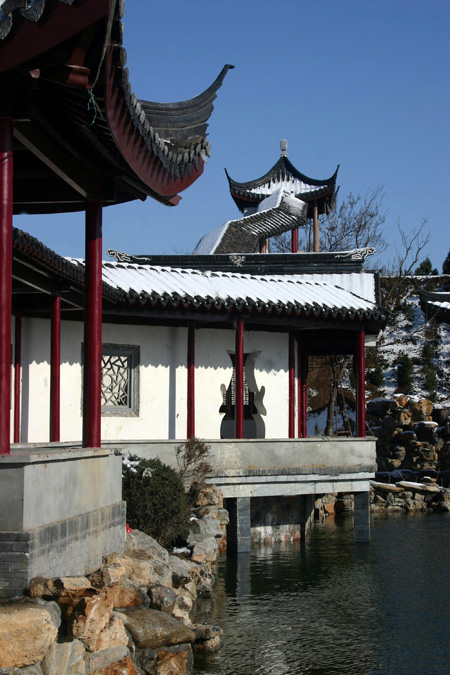 A scenic view of Nanyang Huazhoushuyuan
