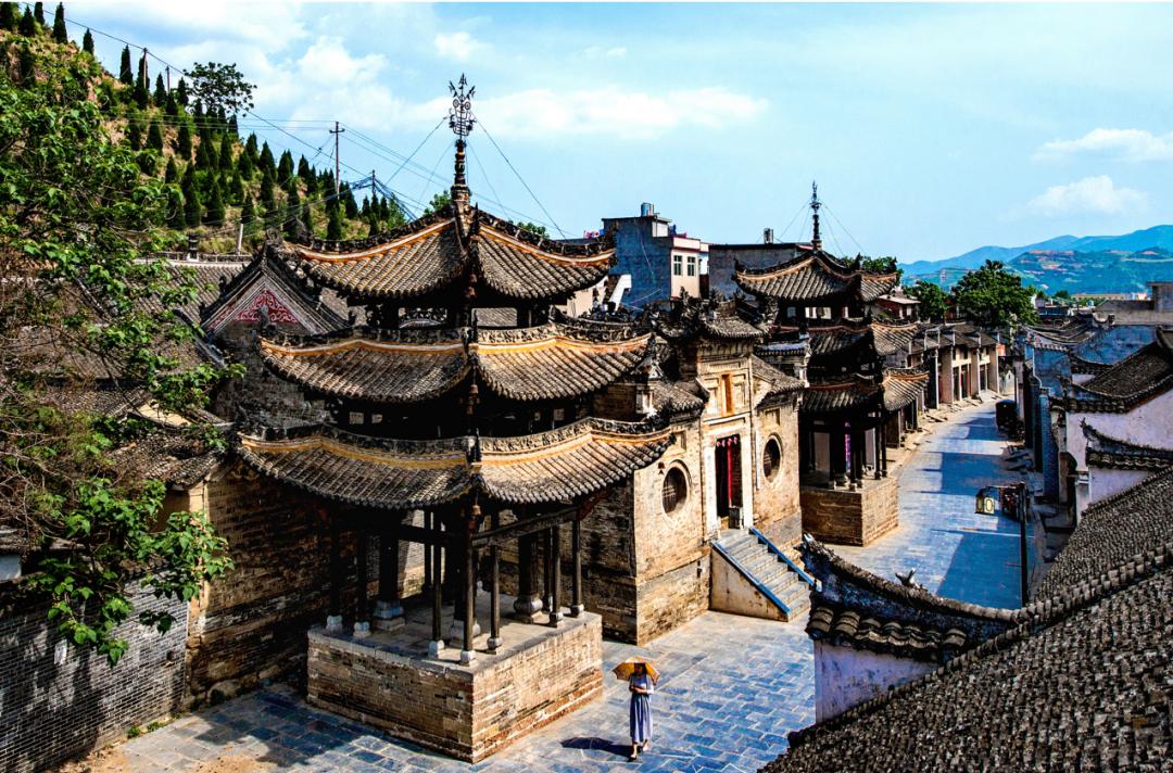 A scenic view of Nanyang Jingziguangujianzhuqun