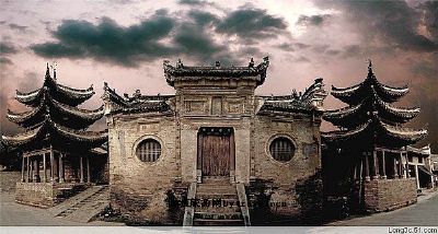 A scenic view of Nanyang Jingziguangujianzhuqun