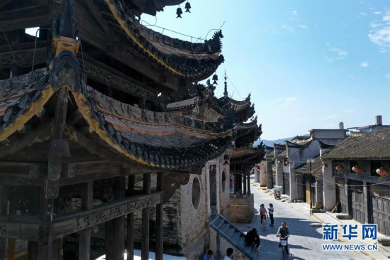 A scenic view of Nanyang Jingziguangujianzhuqun
