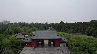 A scenic view of Nanyang Wuhouci