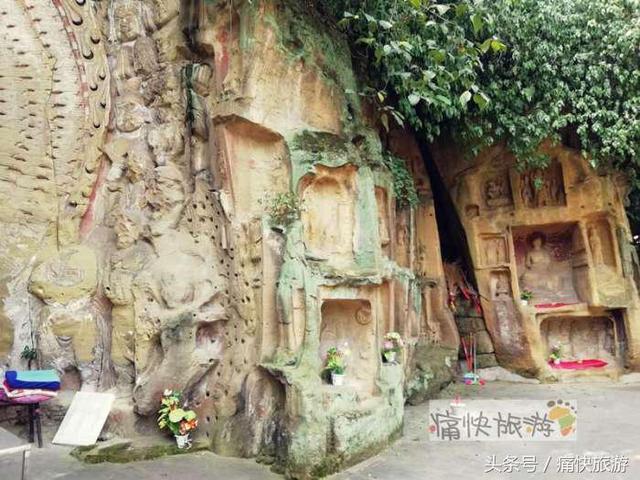 A scenic view of Neijiang Xianglongshan Moya Zaoxiang
