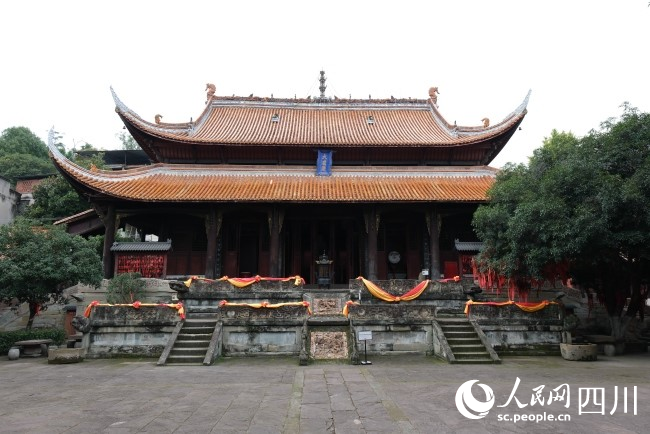 A scenic view of Neijiang Zizhong Wenmiao Wu Miao