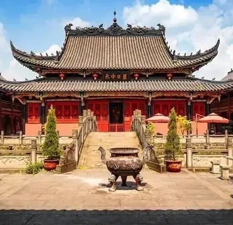 A scenic view of Neijiang Zizhong Wenmiao Wu Miao