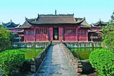 A scenic view of Neijiang Zizhong Wenmiao Wu Miao