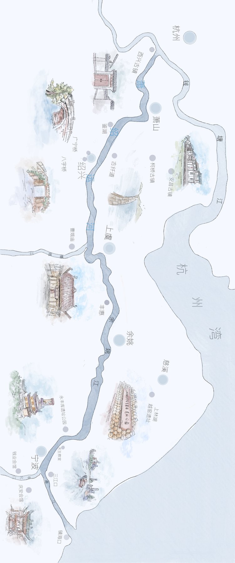A scenic view of Ningbo Dayunhe
