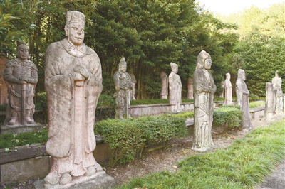 A scenic view of Ningbo Dongqianhu Muzangqun