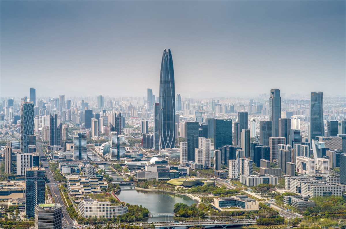 A scenic view of Ningbo Erlingta