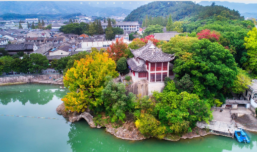 A scenic view of Ningbo Jiangshi Guju