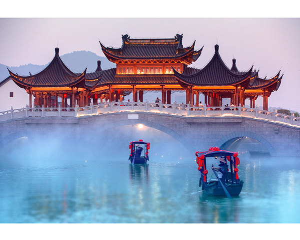 A scenic view of Ningbo Linzhai