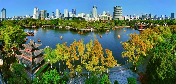 A scenic view of Ningbo Linzhai