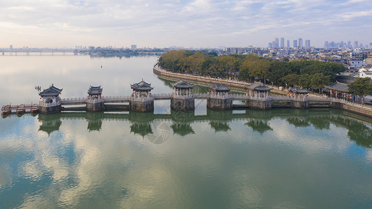 A scenic view of Ningbo Nandu Guangjiqiao