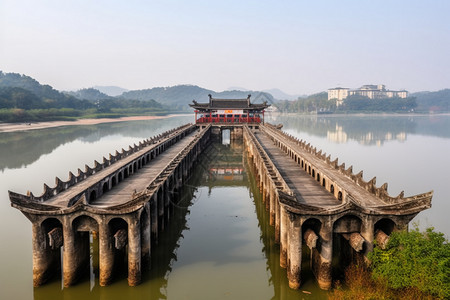 A scenic view of Ningbo Nandu Guangjiqiao