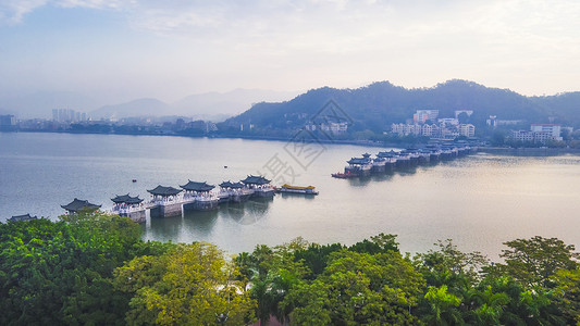 A scenic view of Ningbo Nandu Guangjiqiao