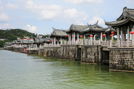 A scenic view of Ningbo Nandu Guangjiqiao